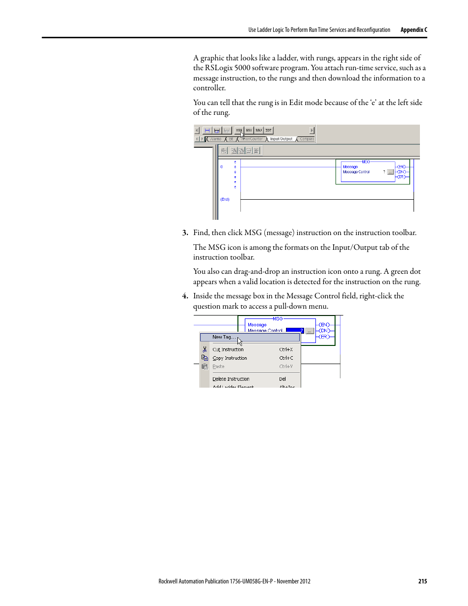 Rockwell Automation 1756-XXXX ControlLogix Digital I/O Modules User Manual | Page 215 / 258