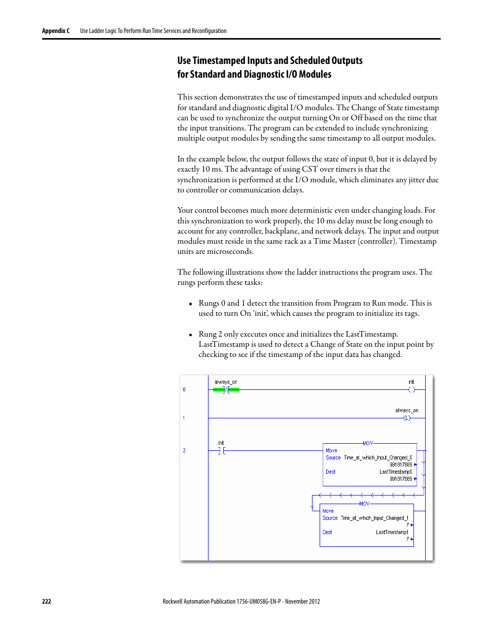 Rockwell Automation 1756-XXXX ControlLogix Digital I/O Modules User Manual | Page 222 / 258