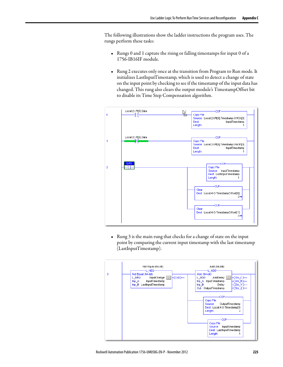 Rockwell Automation 1756-XXXX ControlLogix Digital I/O Modules User Manual | Page 225 / 258