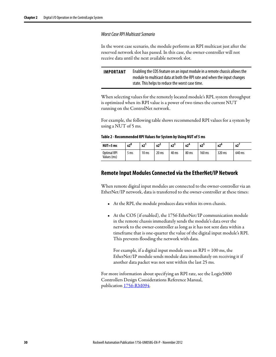 Rockwell Automation 1756-XXXX ControlLogix Digital I/O Modules User Manual | Page 30 / 258