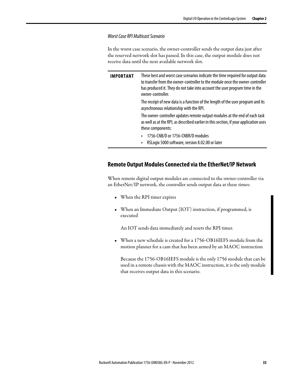 Rockwell Automation 1756-XXXX ControlLogix Digital I/O Modules User Manual | Page 33 / 258