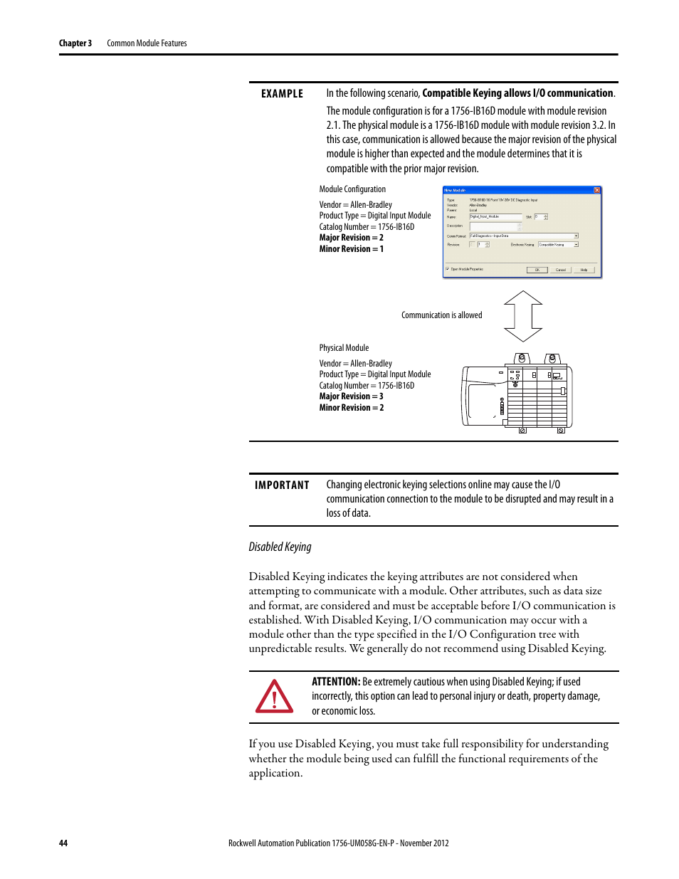 Rockwell Automation 1756-XXXX ControlLogix Digital I/O Modules User Manual | Page 44 / 258