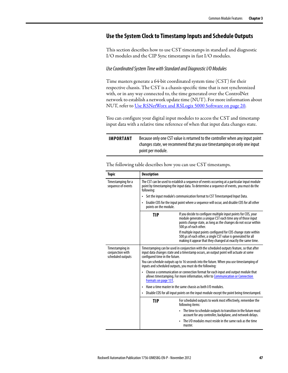 Rockwell Automation 1756-XXXX ControlLogix Digital I/O Modules User Manual | Page 47 / 258