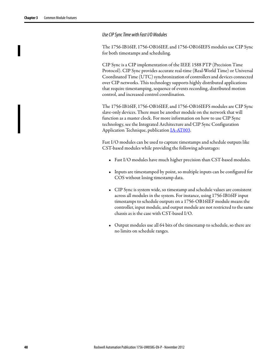 Rockwell Automation 1756-XXXX ControlLogix Digital I/O Modules User Manual | Page 48 / 258