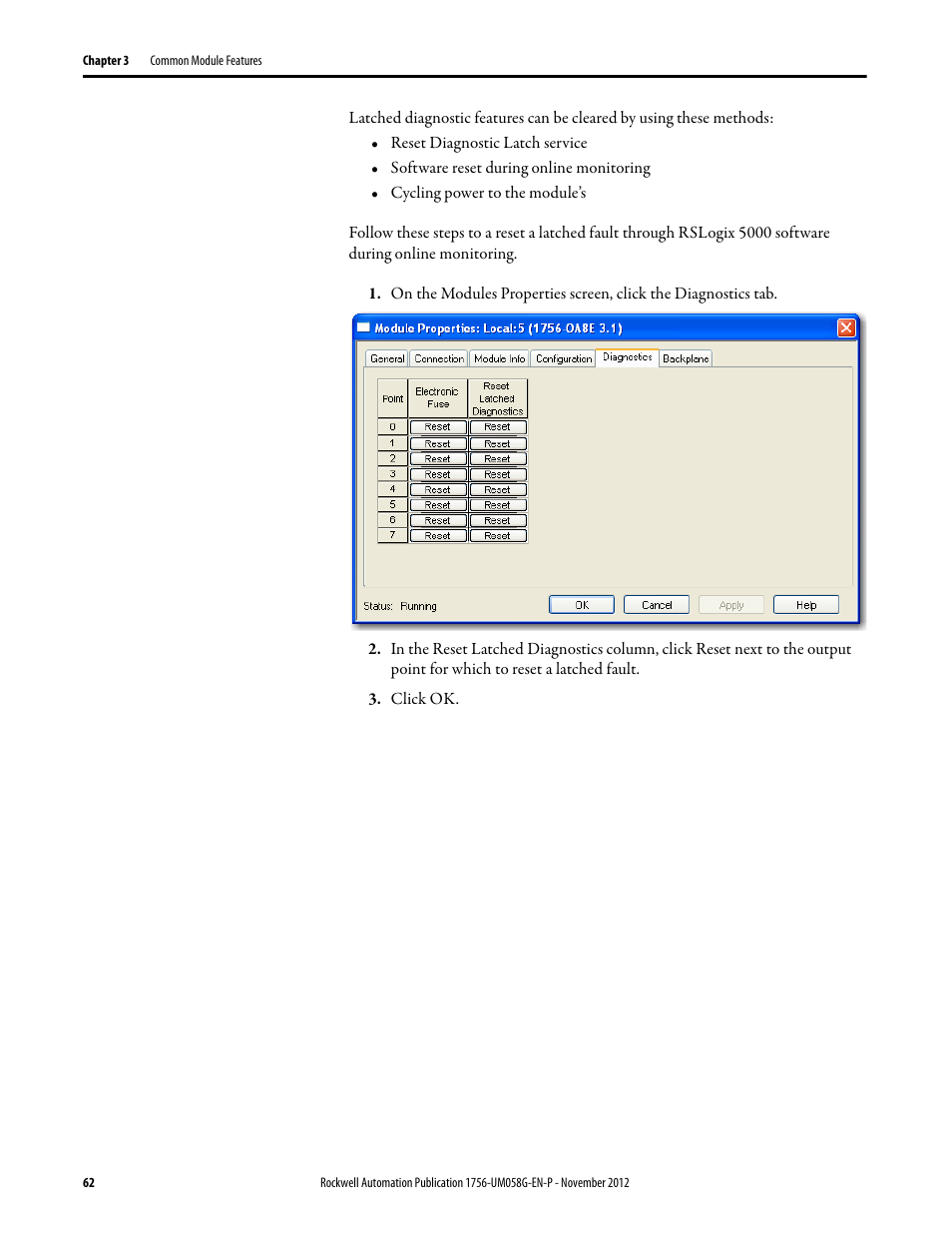 Rockwell Automation 1756-XXXX ControlLogix Digital I/O Modules User Manual | Page 62 / 258