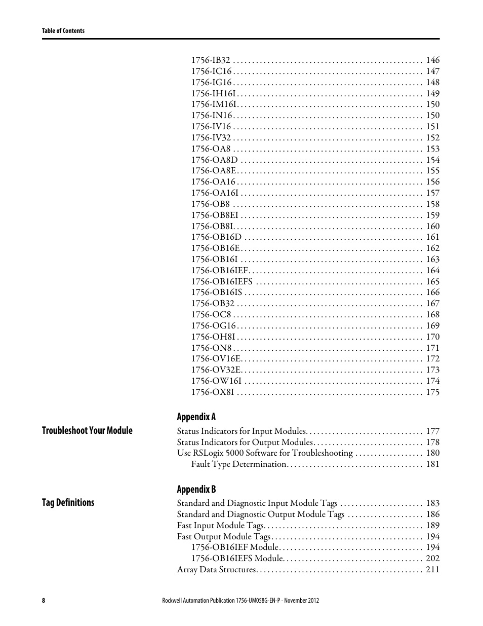 Rockwell Automation 1756-XXXX ControlLogix Digital I/O Modules User Manual | Page 8 / 258