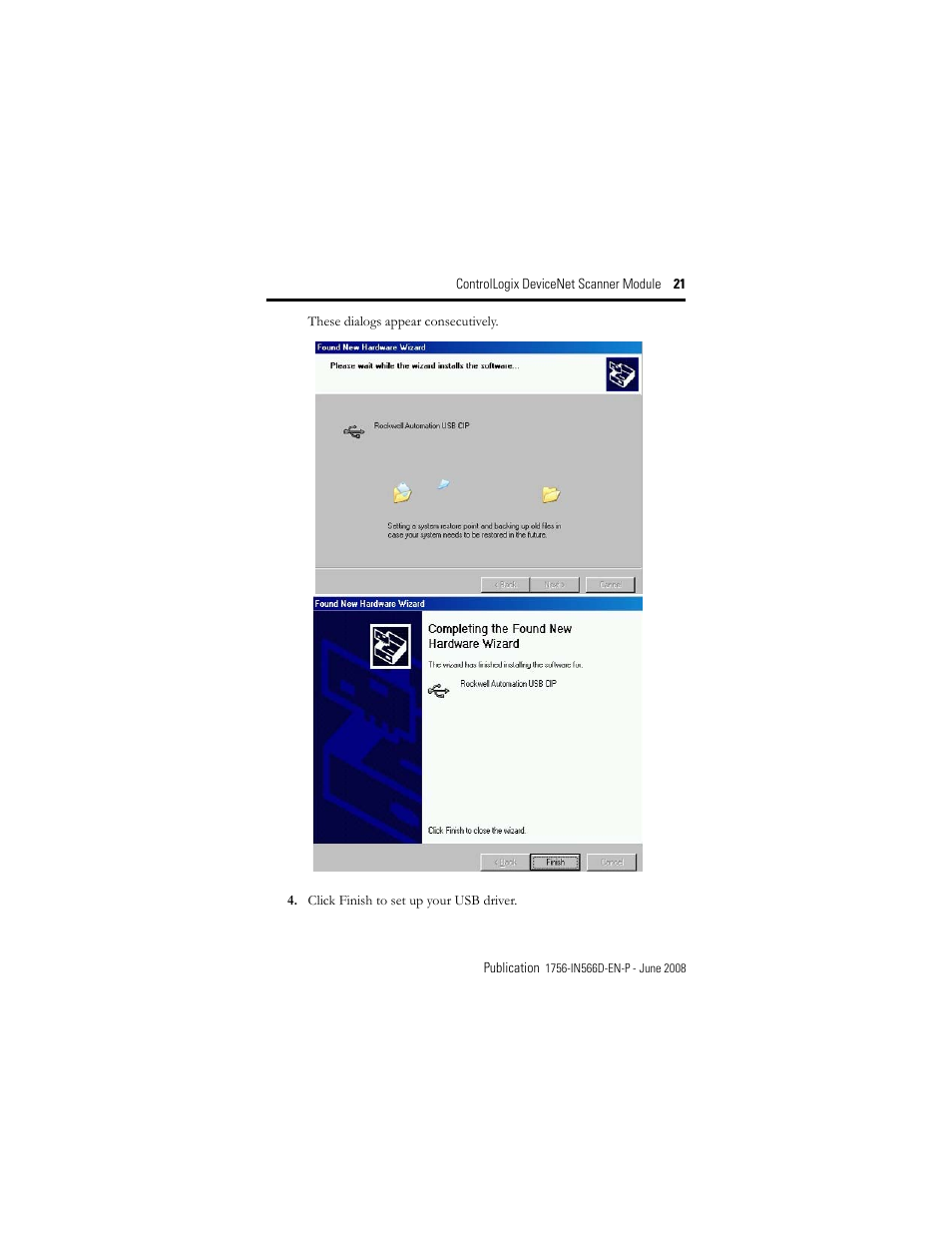 Rockwell Automation 1756-DNB ControlLogix DeviceNet Scanner Module Installation Instructions User Manual | Page 21 / 48