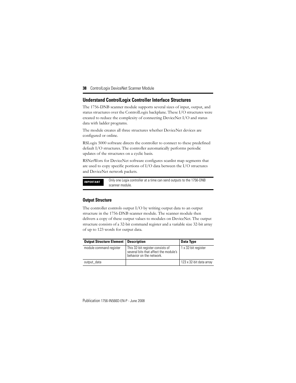 Rockwell Automation 1756-DNB ControlLogix DeviceNet Scanner Module Installation Instructions User Manual | Page 38 / 48