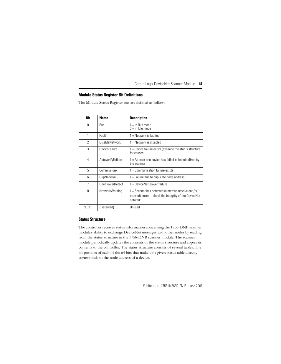 Rockwell Automation 1756-DNB ControlLogix DeviceNet Scanner Module Installation Instructions User Manual | Page 41 / 48