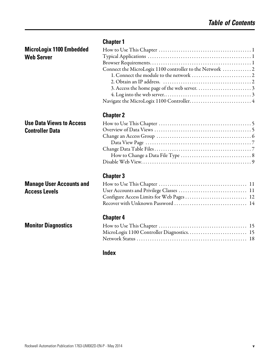 Rockwell Automation 1763-L16xxx MicroLogix 1100 Embedded Web Server User Manual User Manual | Page 5 / 30