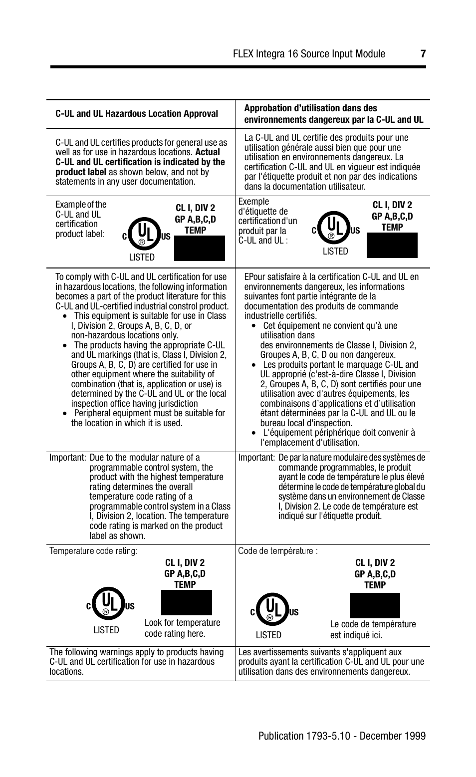Rockwell Automation 1793-IV16 Flex Integra Input Module Install Inst User Manual | Page 7 / 12