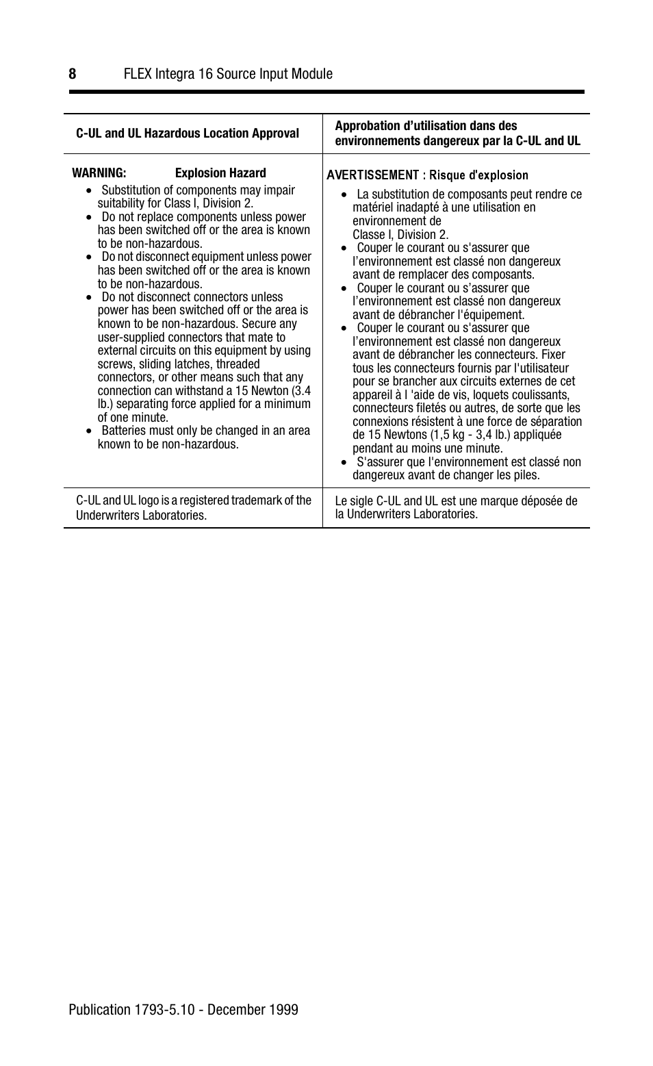 Rockwell Automation 1793-IV16 Flex Integra Input Module Install Inst User Manual | Page 8 / 12