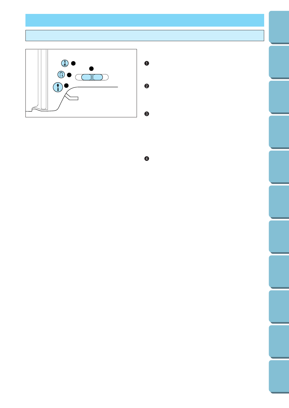 Operation buttons, Using the operation buttons | Brother PE 300S User Manual | Page 13 / 111