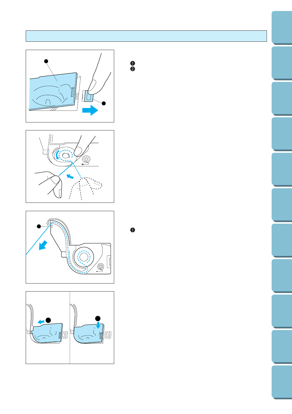 Setting the bobbin | Brother PE 300S User Manual | Page 22 / 111
