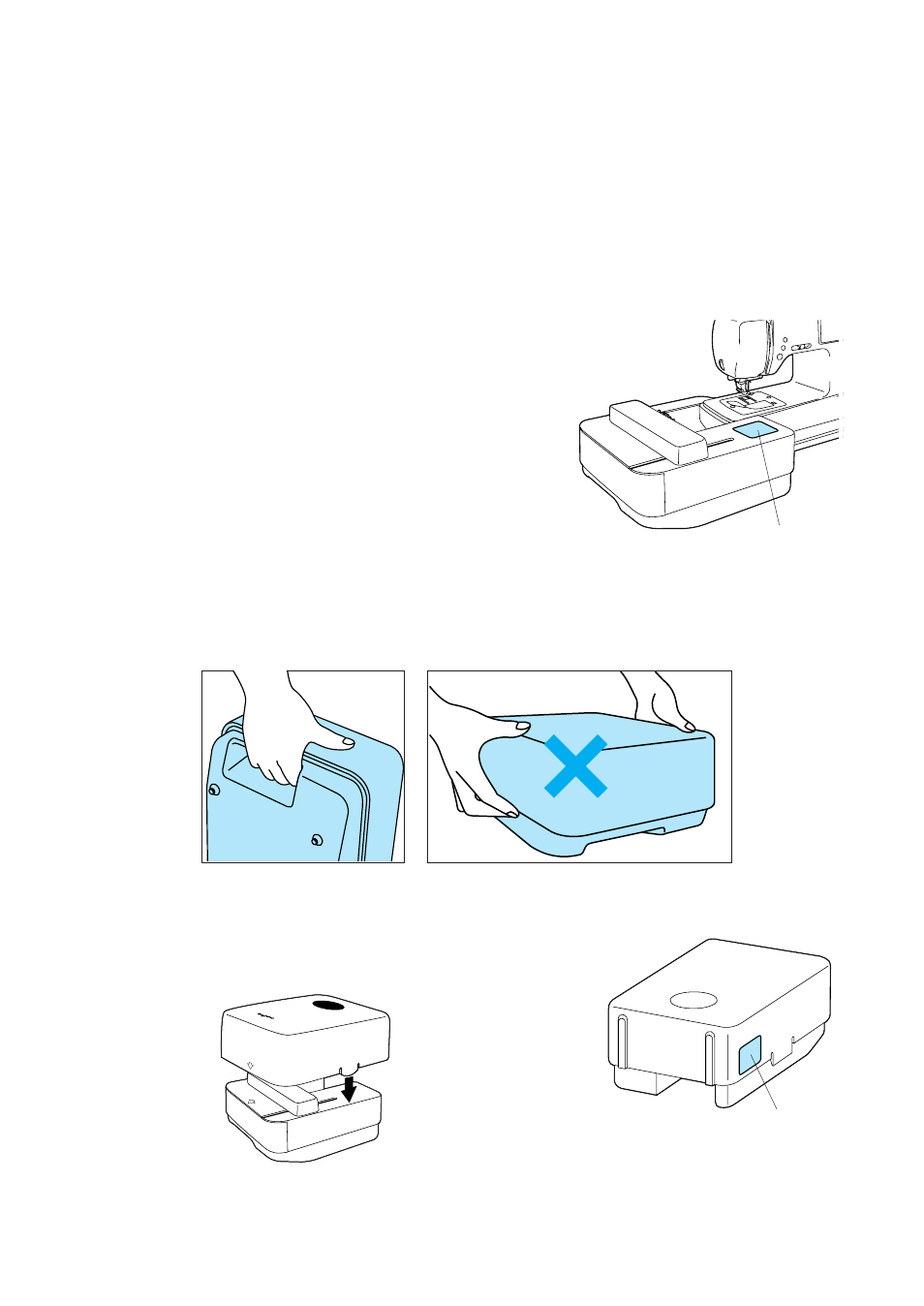 Warning labels | Brother PE 300S User Manual | Page 5 / 111