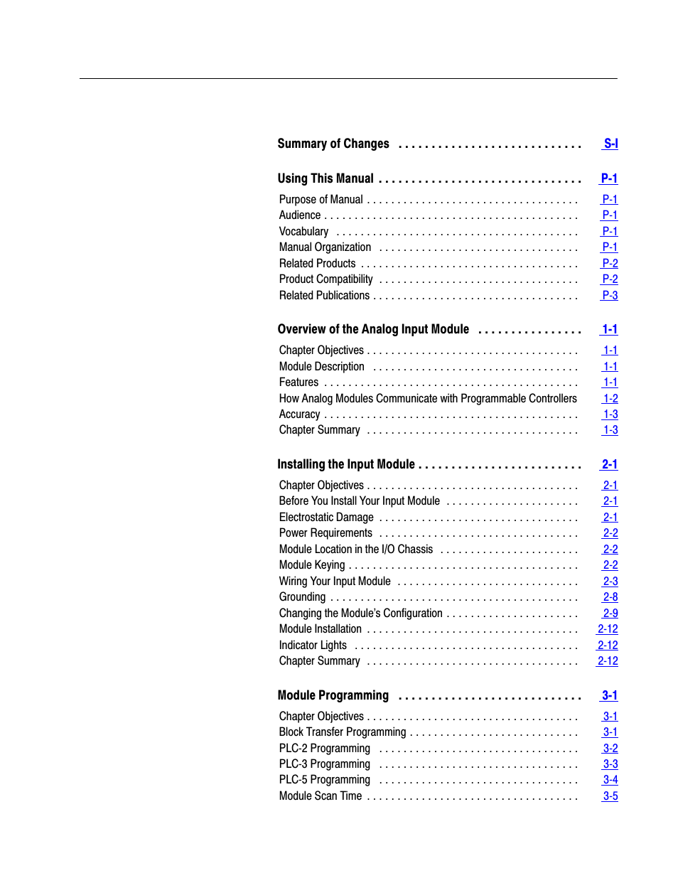 Rockwell Automation 1771-IFE , D17716.5.90 USER MNL. ANALOG INPUT Module User Manual | Page 4 / 63
