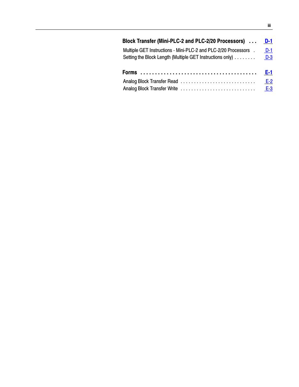 Rockwell Automation 1771-IFE , D17716.5.90 USER MNL. ANALOG INPUT Module User Manual | Page 6 / 63