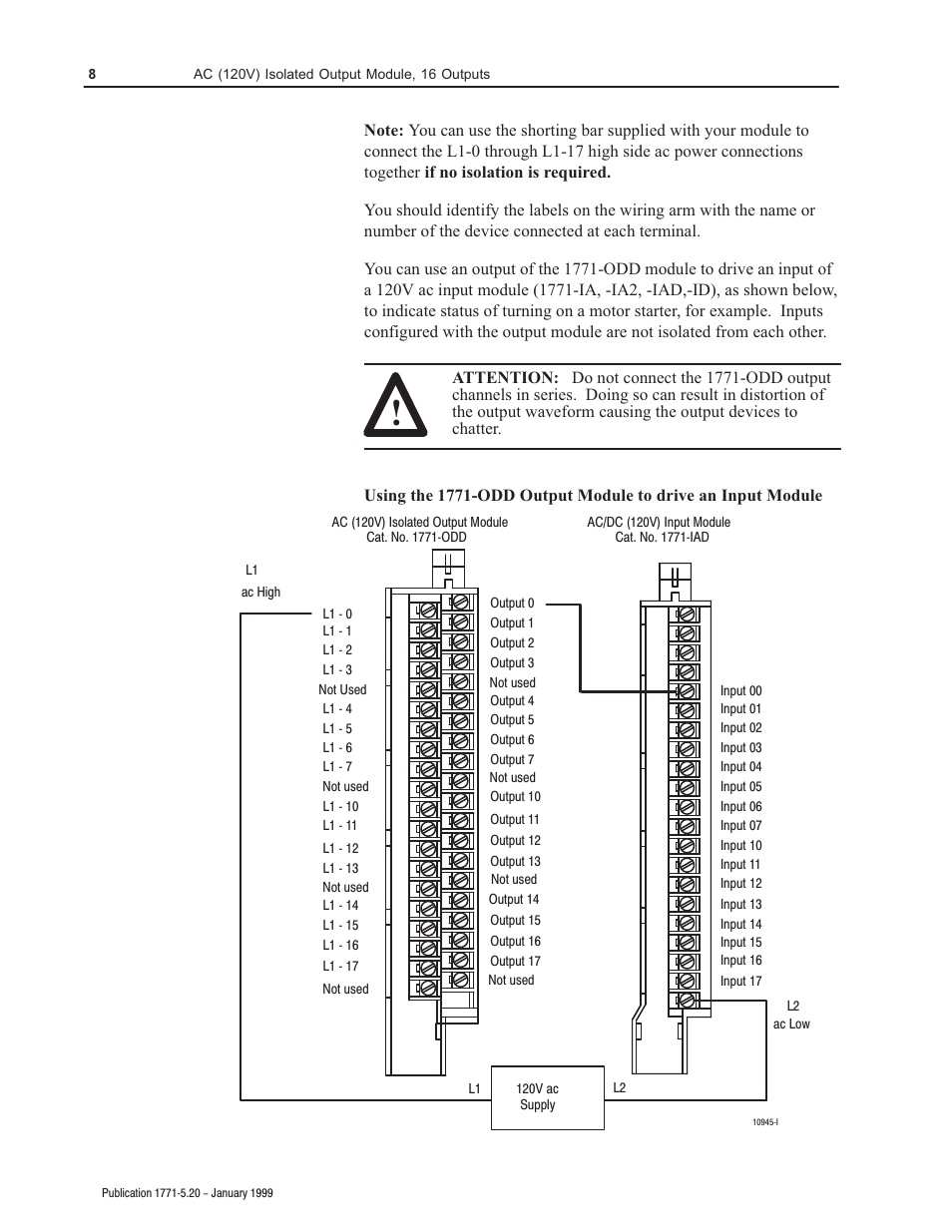 Rockwell Automation 1771-ODD INSTL.DATA AC/DC (220/44)INPUT User Manual | Page 8 / 12