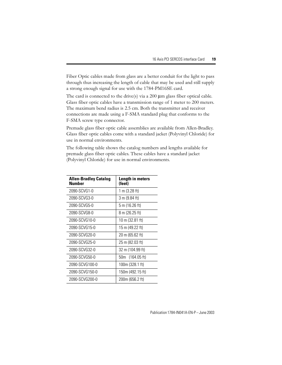 Rockwell Automation 1784-PM16SE 16 Axis PCI SERCOS interface Card Installation Instructions User Manual | Page 19 / 28