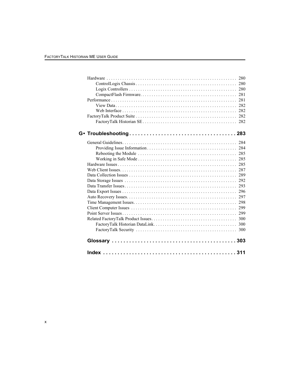 Rockwell Automation 1756-HIST2G FactoryTalk Historian ME 2.2  User Manual | Page 10 / 330