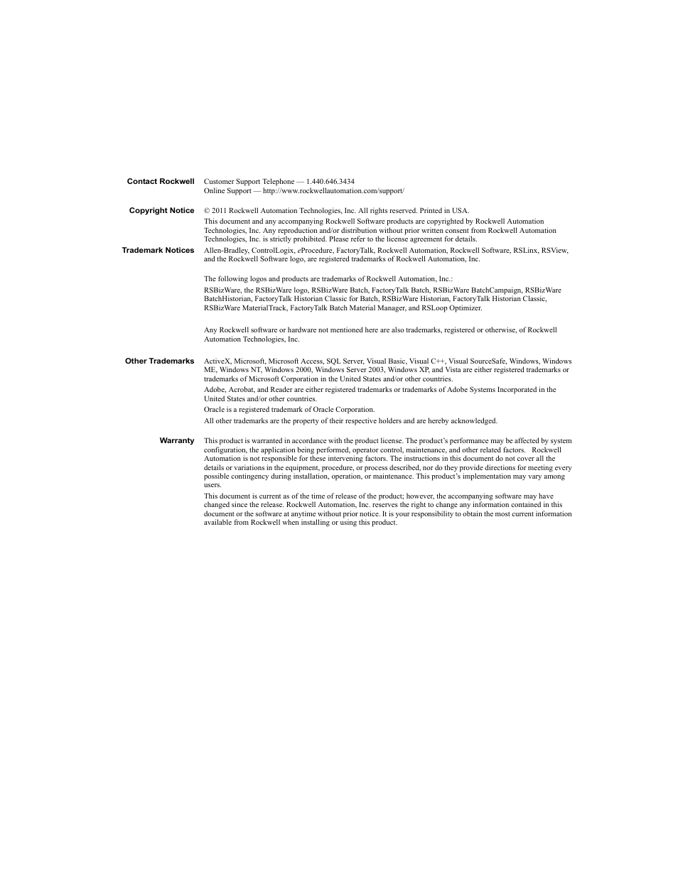 Rockwell Automation 1756-HIST2G FactoryTalk Historian ME 2.2  User Manual | Page 2 / 330