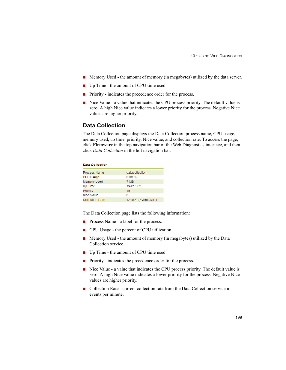 Data collection | Rockwell Automation 1756-HIST2G FactoryTalk Historian ME 2.2  User Manual | Page 209 / 330