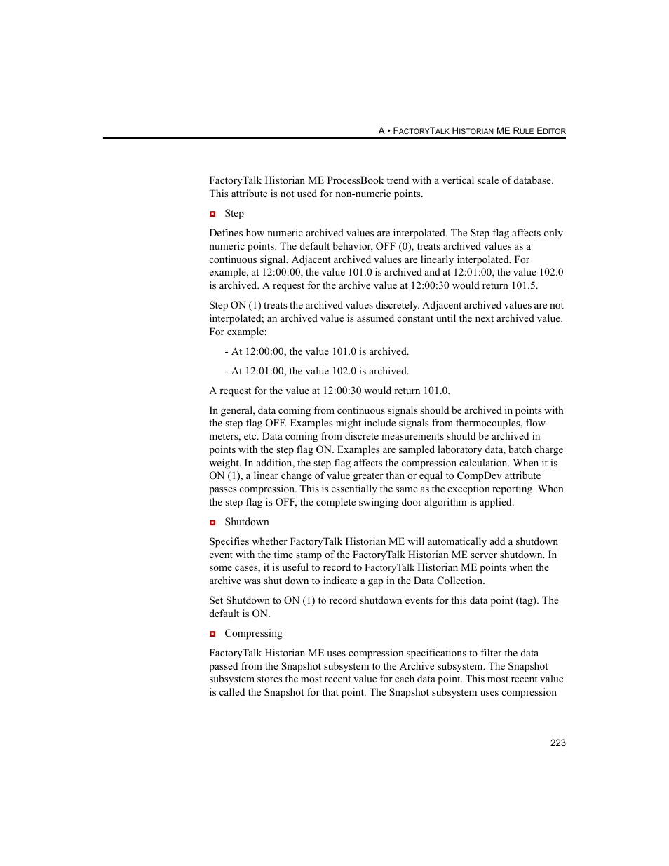 Rockwell Automation 1756-HIST2G FactoryTalk Historian ME 2.2  User Manual | Page 233 / 330