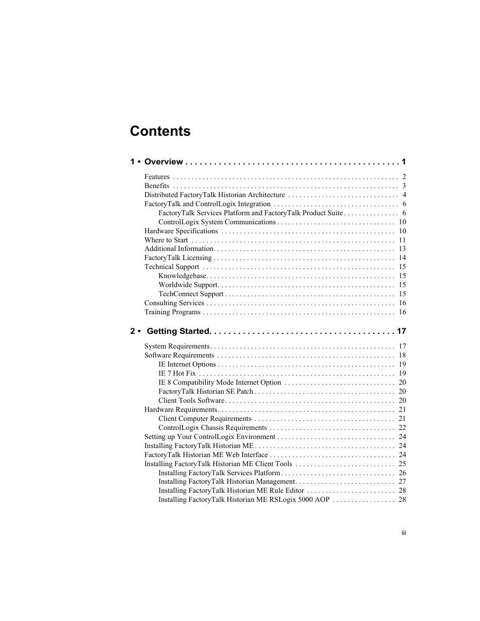 Rockwell Automation 1756-HIST2G FactoryTalk Historian ME 2.2  User Manual | Page 3 / 330