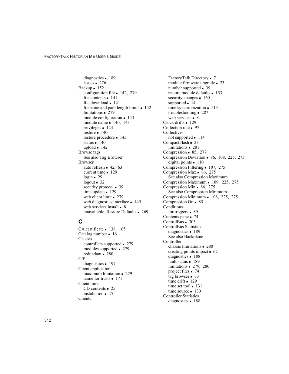 Rockwell Automation 1756-HIST2G FactoryTalk Historian ME 2.2  User Manual | Page 322 / 330