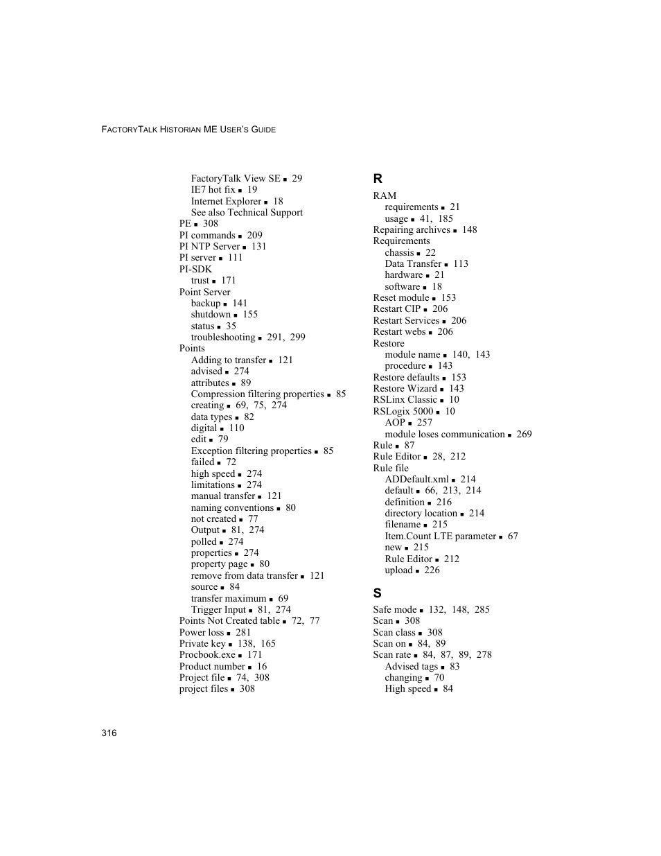 Rockwell Automation 1756-HIST2G FactoryTalk Historian ME 2.2  User Manual | Page 326 / 330