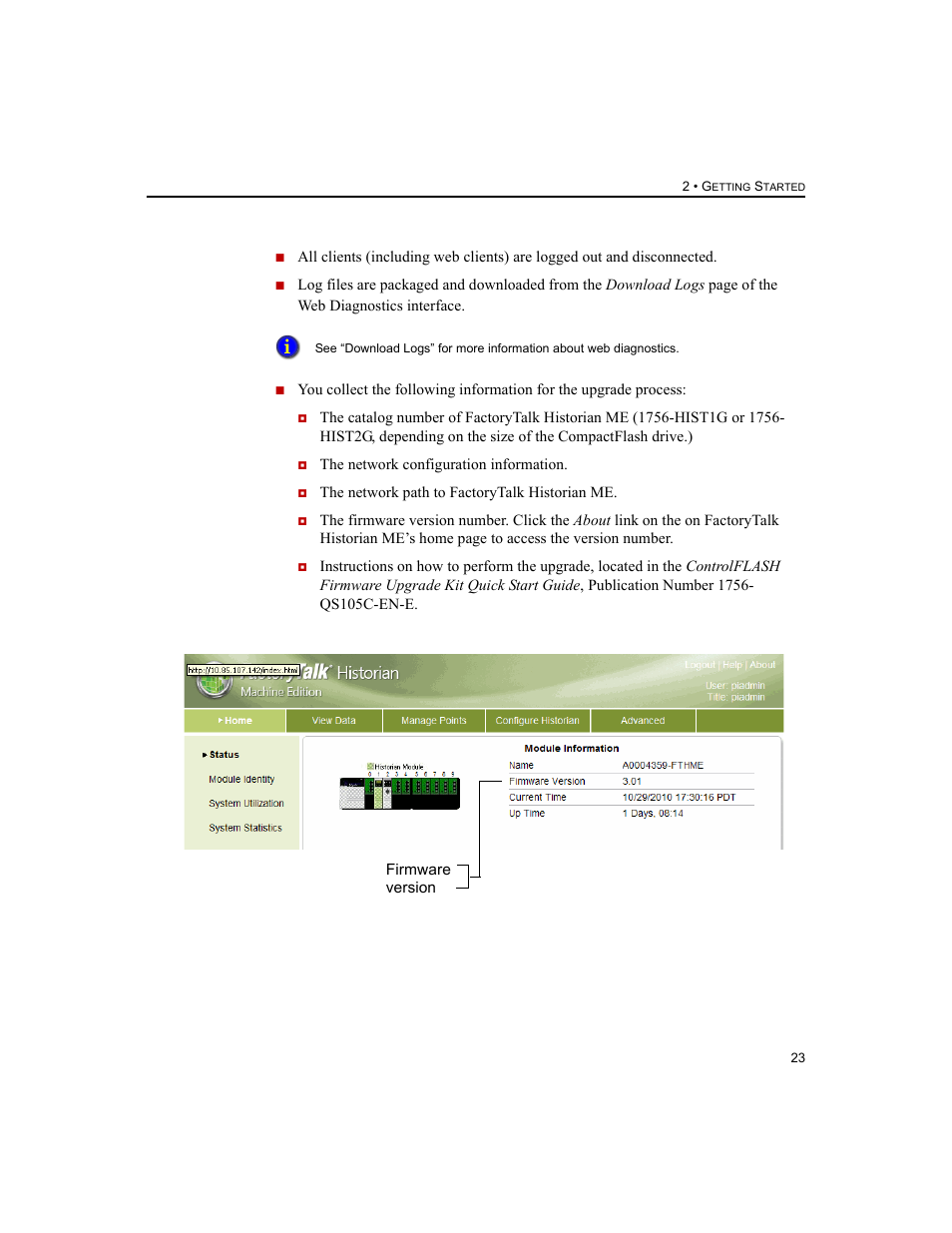 Rockwell Automation 1756-HIST2G FactoryTalk Historian ME 2.2  User Manual | Page 33 / 330