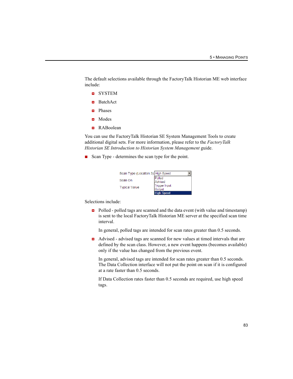 Rockwell Automation 1756-HIST2G FactoryTalk Historian ME 2.2  User Manual | Page 93 / 330