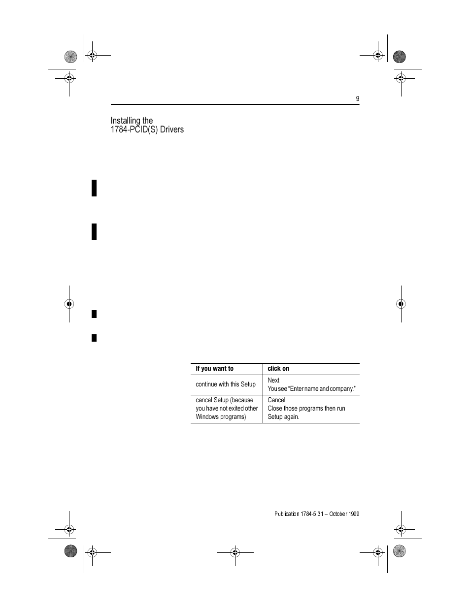 Installing the 1784-pcid(s) drivers, Qvwdoolqj wkh 3&,' 6 'ulyhuv | Rockwell Automation 1784-PCIDS DEVICENET PCI COMM User Manual | Page 9 / 28