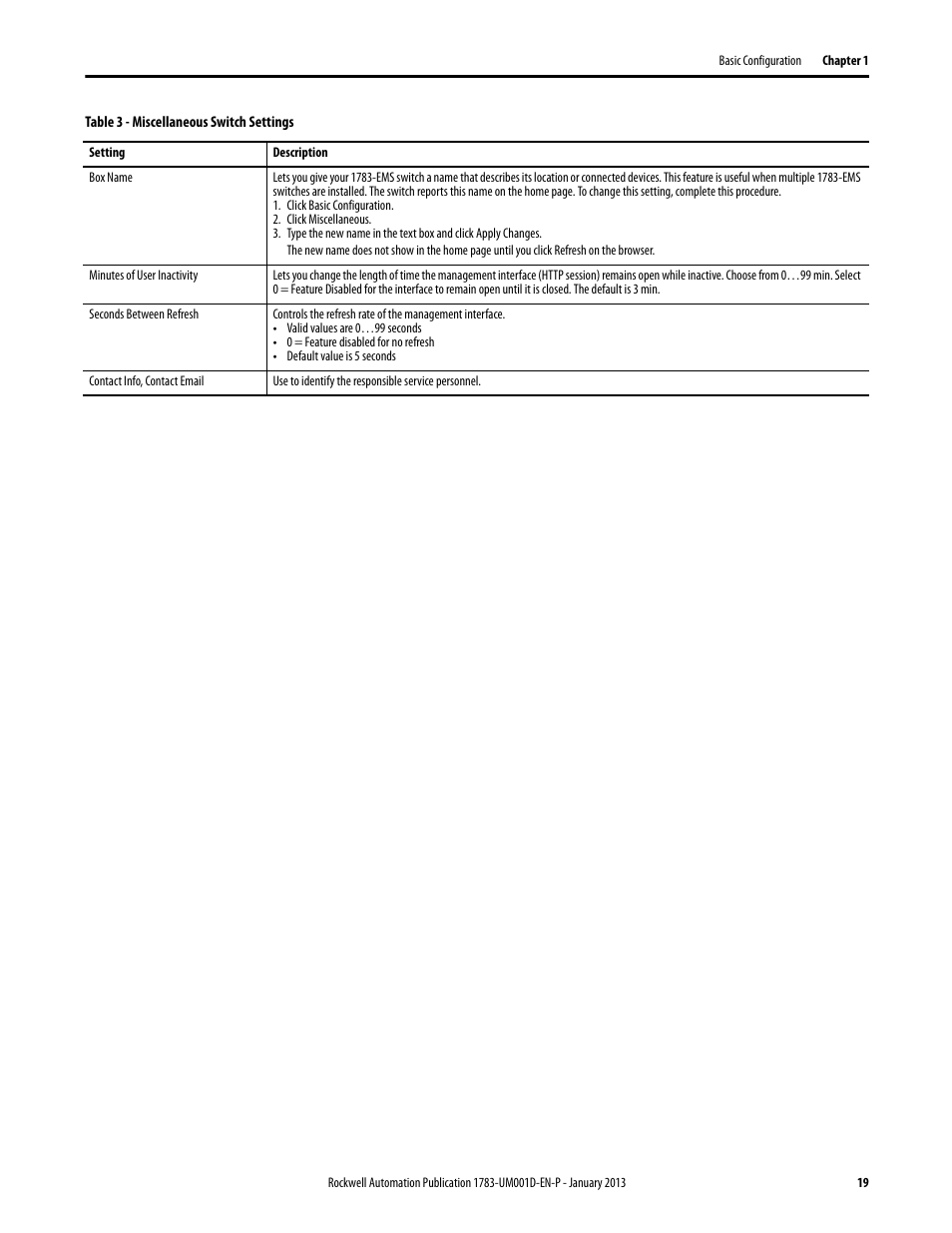 Rockwell Automation 1783-EMS08T Stratix 6000 Ethernet Managed Switch User Manual User Manual | Page 19 / 94