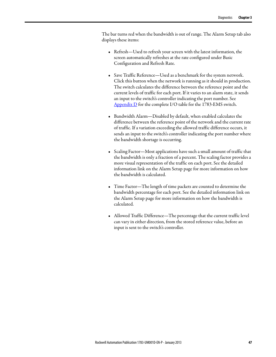 Rockwell Automation 1783-EMS08T Stratix 6000 Ethernet Managed Switch User Manual User Manual | Page 47 / 94