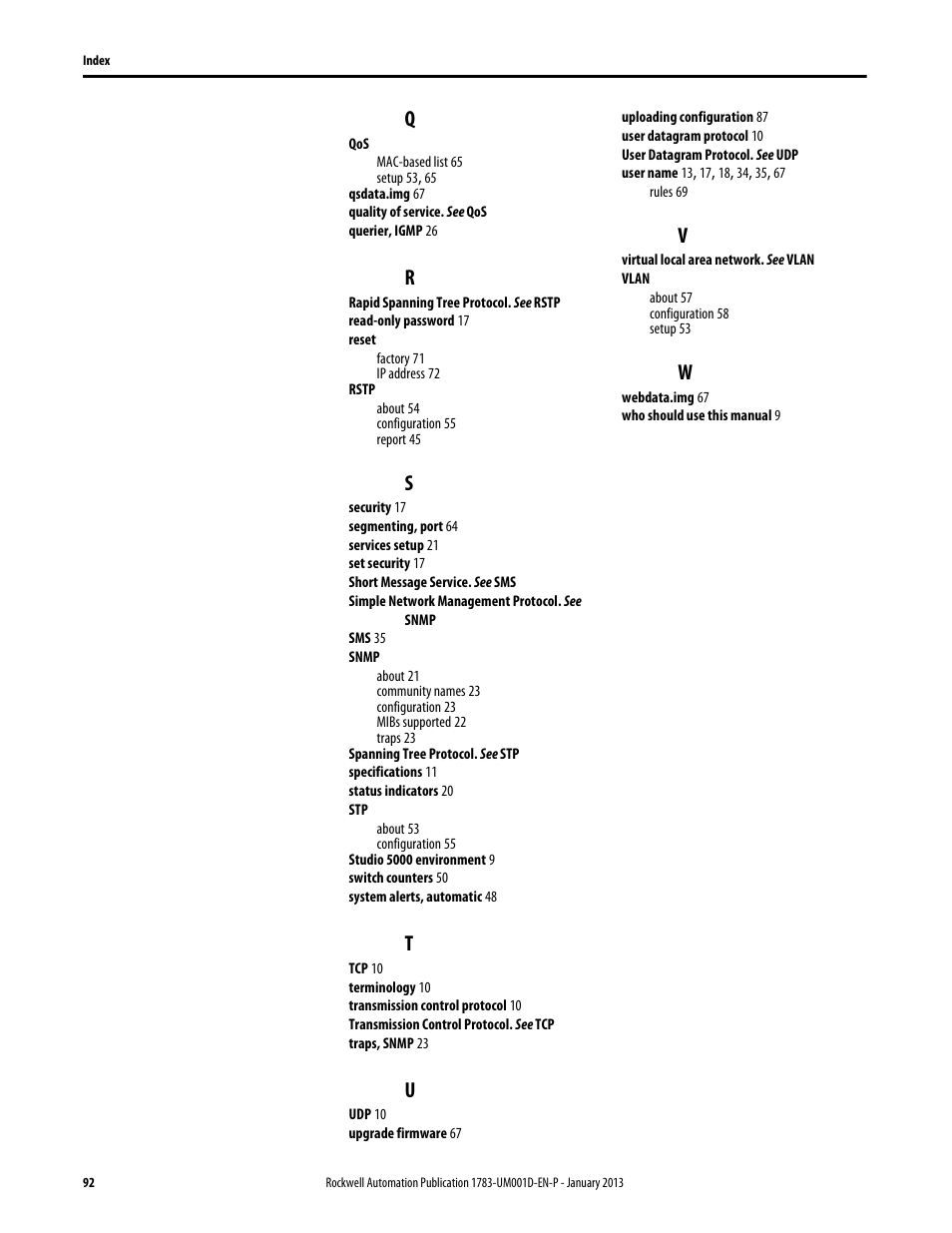 Rockwell Automation 1783-EMS08T Stratix 6000 Ethernet Managed Switch User Manual User Manual | Page 92 / 94