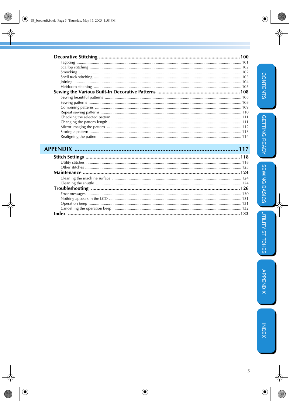 Appendix | Brother CS-8150 User Manual | Page 11 / 141