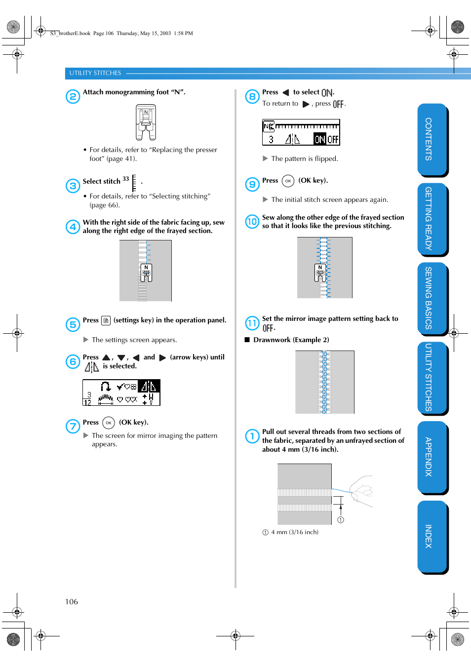 Brother CS-8150 User Manual | Page 112 / 141