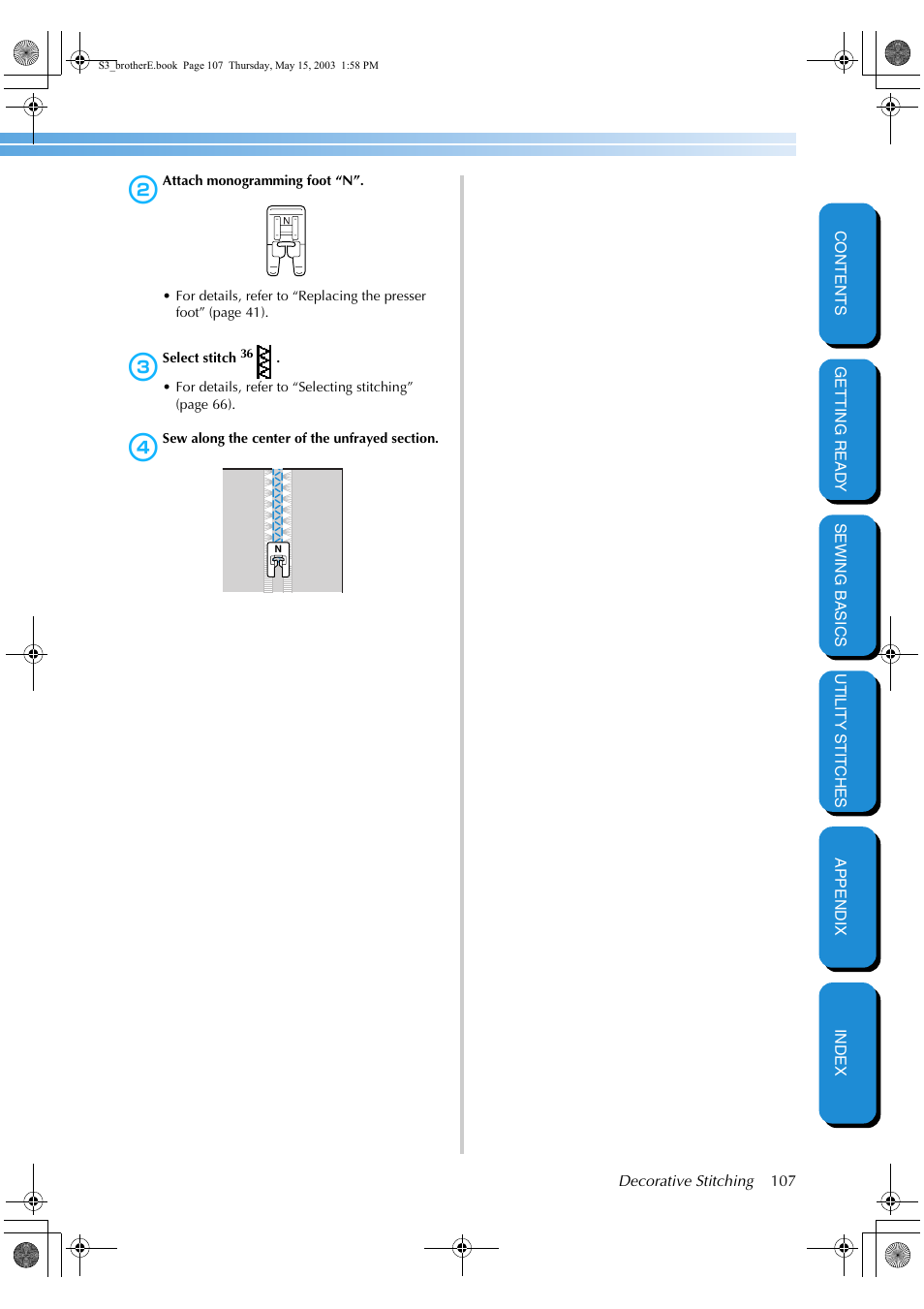 Brother CS-8150 User Manual | Page 113 / 141