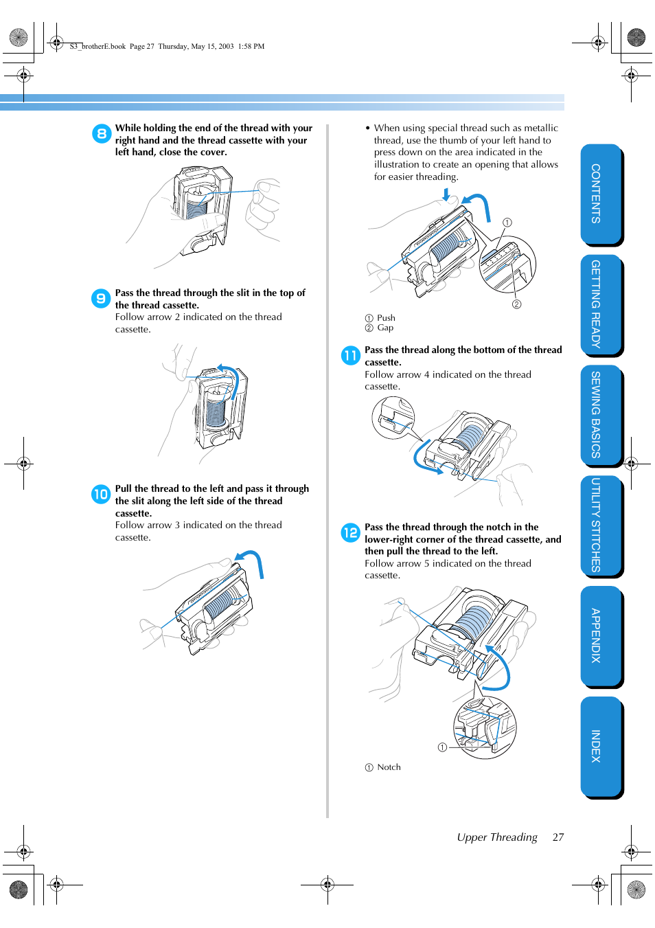 Brother CS-8150 User Manual | Page 33 / 141