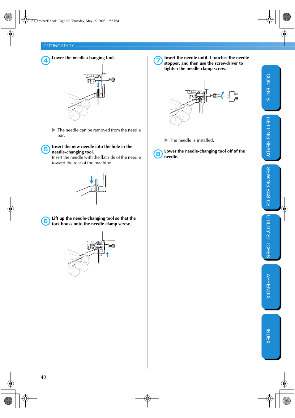 Brother CS-8150 User Manual | Page 46 / 141