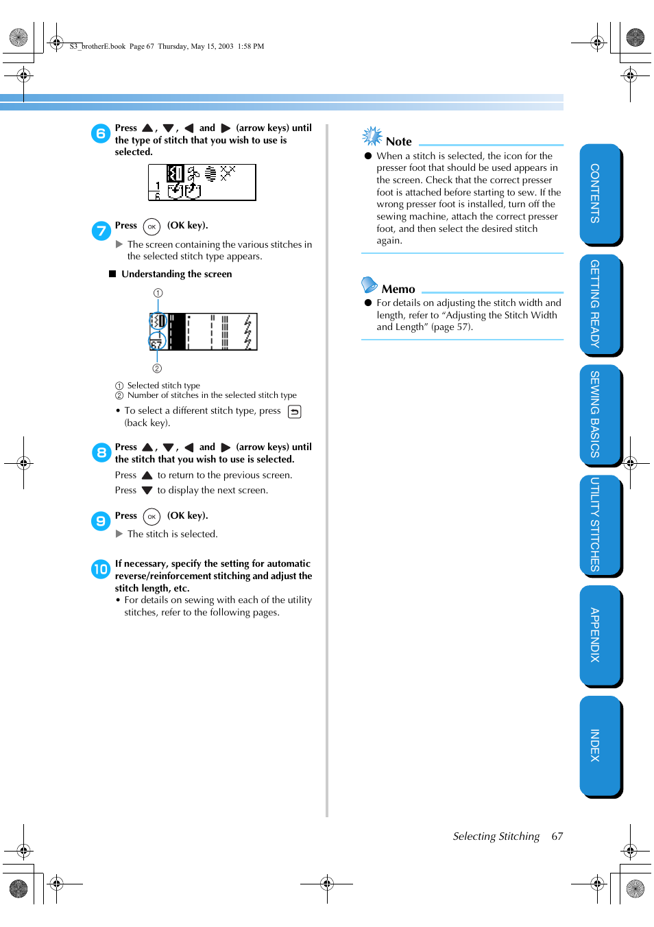 Brother CS-8150 User Manual | Page 73 / 141