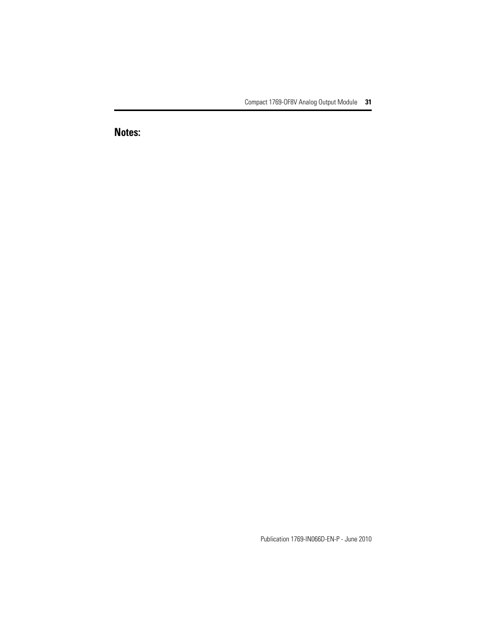 Rockwell Automation 1769-OF8V Compact Analog Output Module User Manual | Page 31 / 32