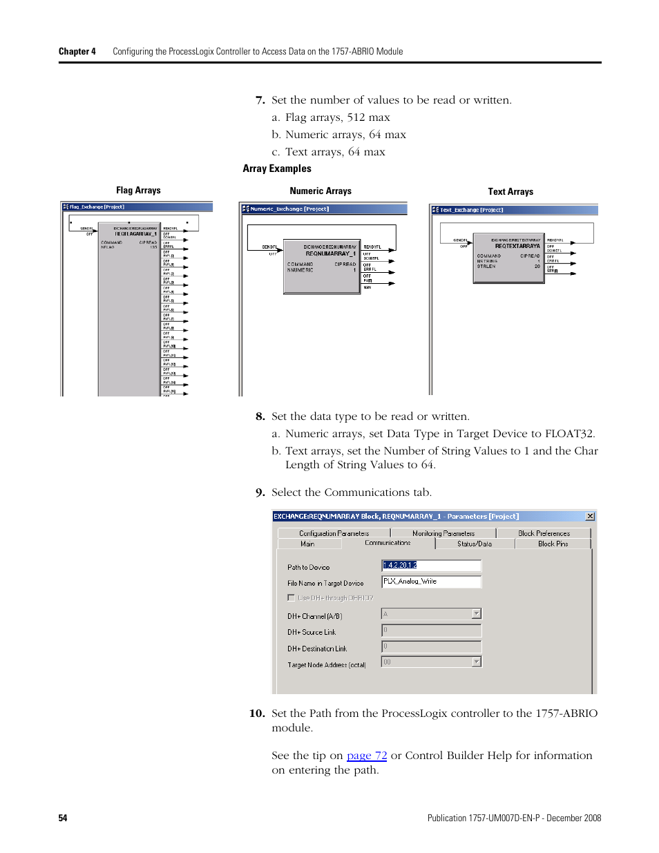 Rockwell Automation 1757-ABRIO Process Remote I/O (RIO) Communication Interface Module User Manual | Page 56 / 160