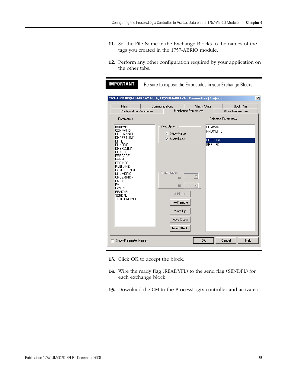 Rockwell Automation 1757-ABRIO Process Remote I/O (RIO) Communication Interface Module User Manual | Page 57 / 160