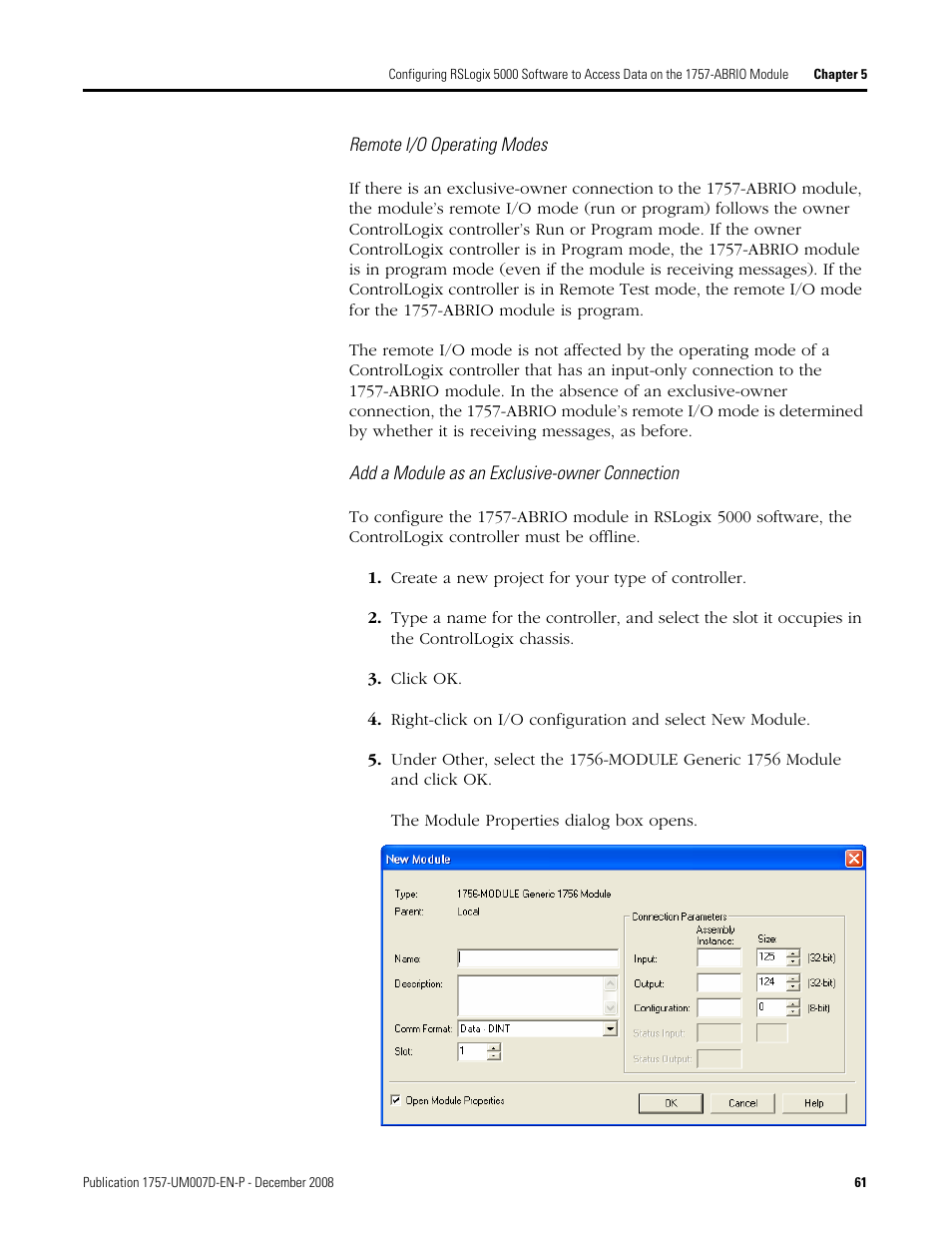 Rockwell Automation 1757-ABRIO Process Remote I/O (RIO) Communication Interface Module User Manual | Page 63 / 160