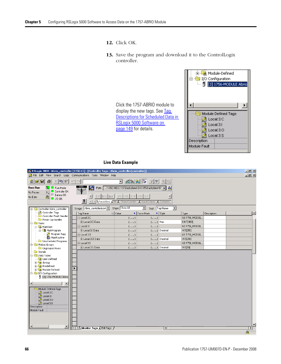 Rockwell Automation 1757-ABRIO Process Remote I/O (RIO) Communication Interface Module User Manual | Page 68 / 160