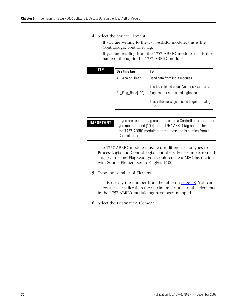 Rockwell Automation 1757-ABRIO Process Remote I/O (RIO) Communication Interface Module User Manual | Page 72 / 160