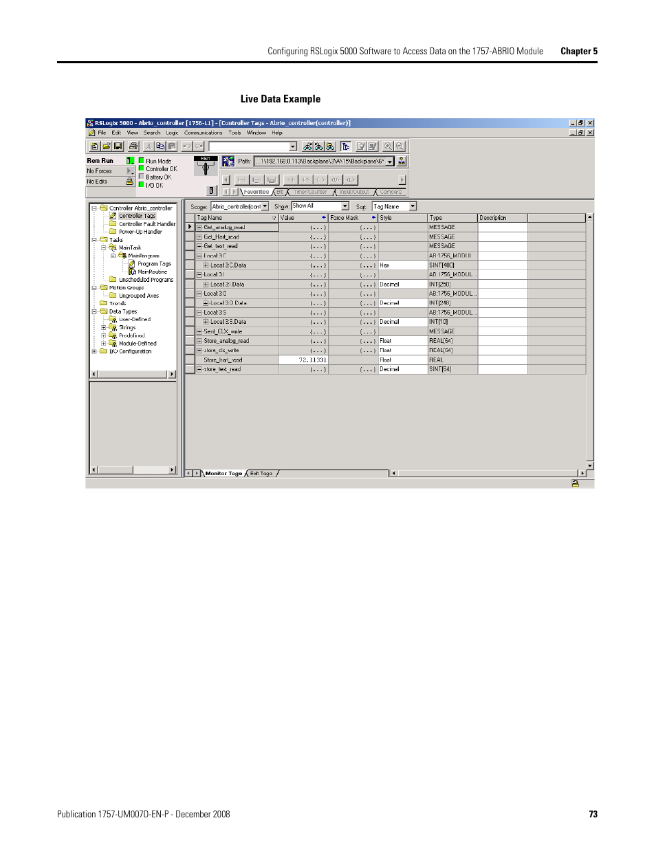 Rockwell Automation 1757-ABRIO Process Remote I/O (RIO) Communication Interface Module User Manual | Page 75 / 160