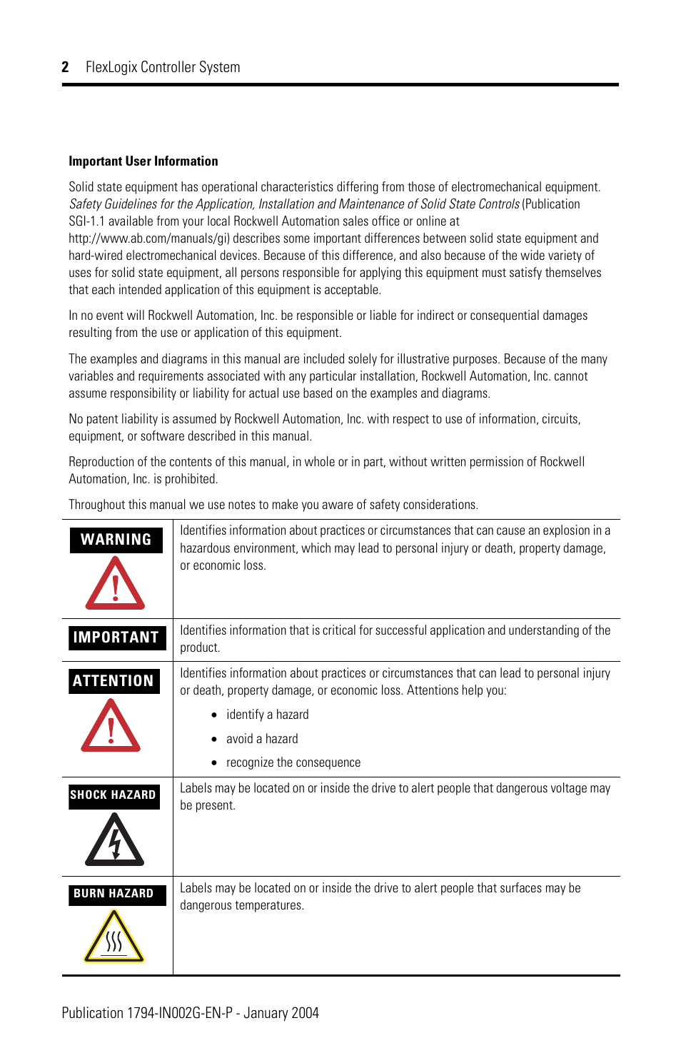 Rockwell Automation 1794-FLA FlexLogix Controller Installation Instructions User Manual | Page 2 / 28